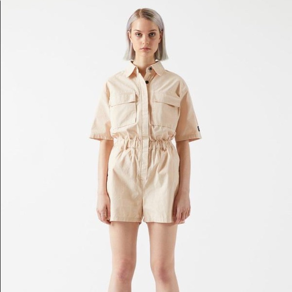Short Sleeve Utility Playsuit
